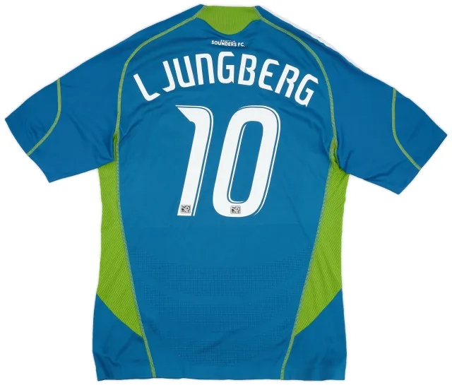 adidas 2009-10 Seattle Sounders Match Issue Away Shirt Ljungberg #10