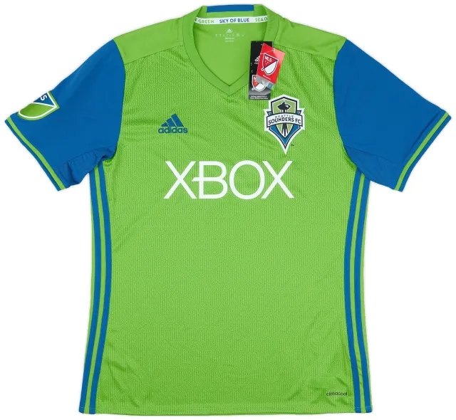 adidas 2016 Seattle Sounders FC Home Shirt (M)