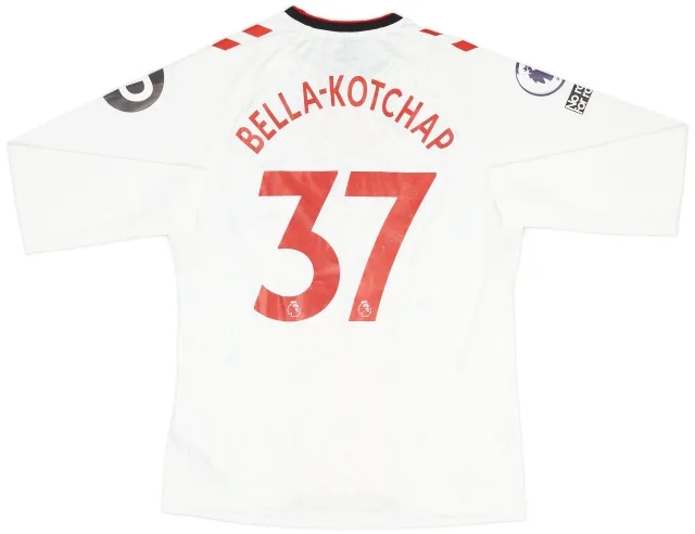 Hummel 2022-23 Southampton Match Issue Home L/S Shirt Bella-Kotchap #37