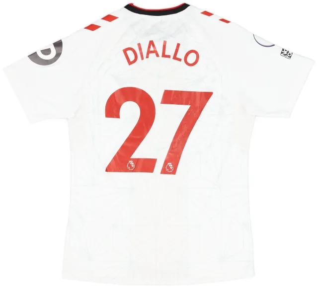 Hummel 2022-23 Southampton Match Issue Home Shirt Diallo #27