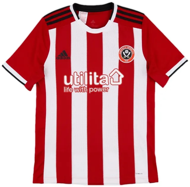 adidas 2019-20 Sheffield United Home Shirt - 9/10 - (XL.Boys)