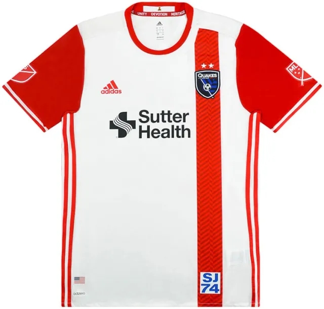 adidas 2017 San Jose Earthquakes Player Issue Away Shirt - 6/10 - (M)