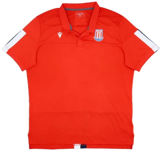2019-20 Stoke City Macron Polo Shirt - 9/10 - (4XL)