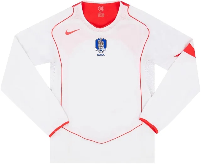 Nike 2004-06 South Korea Player Issue Away L/S Shirt - 6/10 - (M)