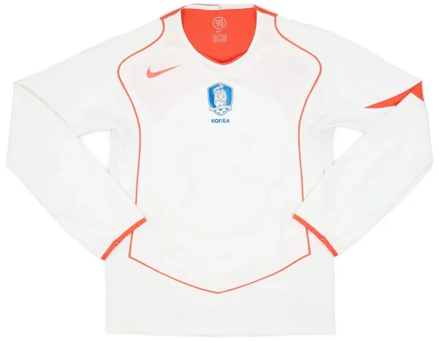 Nike 2004-06 South Korea Player Issue Away L/S Shirt - 9/10 - (S)