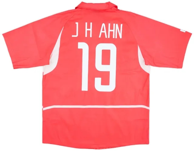 Nike 2002-03 South Korea Home Shirt J.H.Ahn #19 - 9/10 - (L)