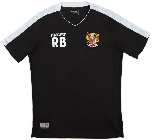 2020-21 Stevenage Staff Issue Macron Training Shirt RB - 8/10 - (S)