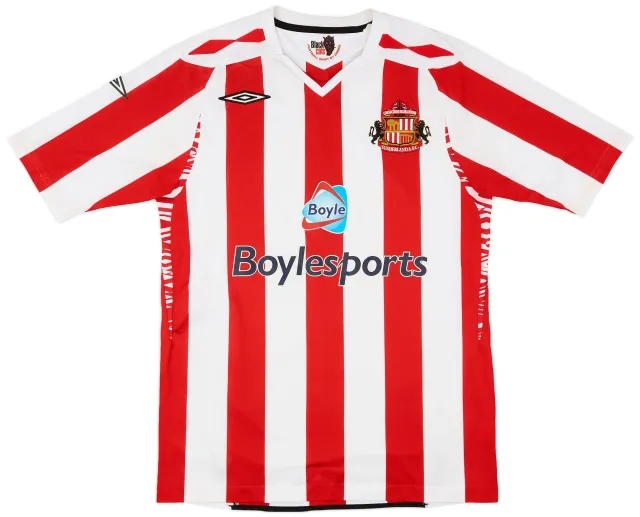 Umbro 2007-08 Sunderland Home Shirt - 9/10 - (M)