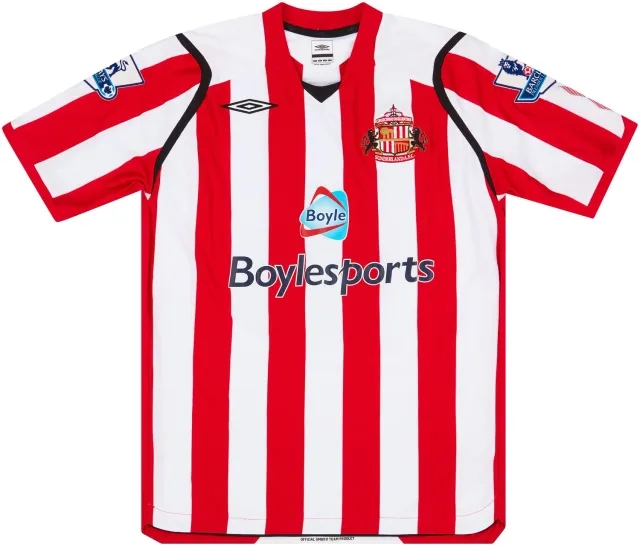 Umbro 2008-09 Sunderland Match Issue Home Shirt Chopra #16