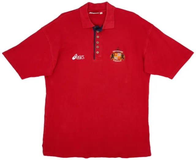 1998-99 Sunderland Asics Polo Shirt - 9/10 - (XXL)