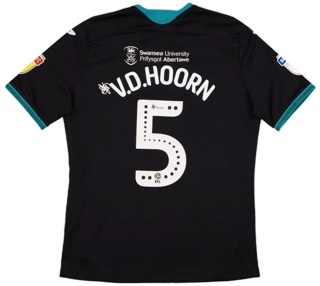 Joma 2019-20 Swansea Match Issue Away Shirt v. d. Hoorn #5