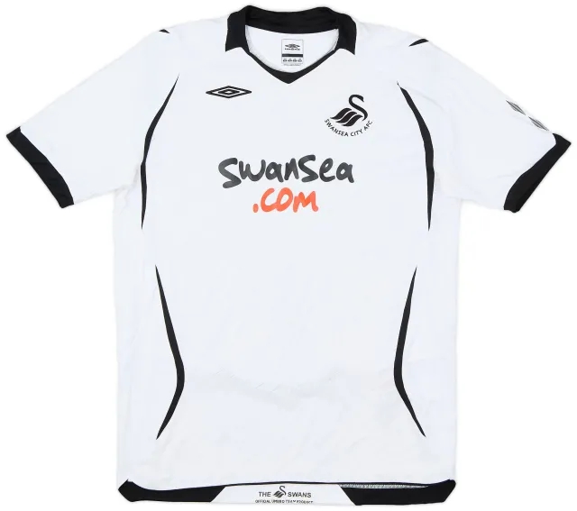 Umbro 2008-09 Swansea Home Shirt - 8/10 - (XL.Boys)