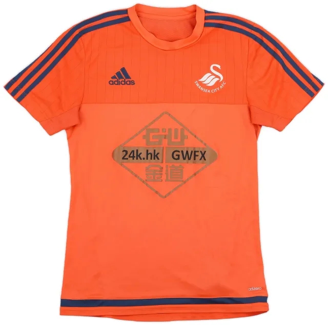2015-16 Swansea adidas Training Shirt - 6/10 - (S)