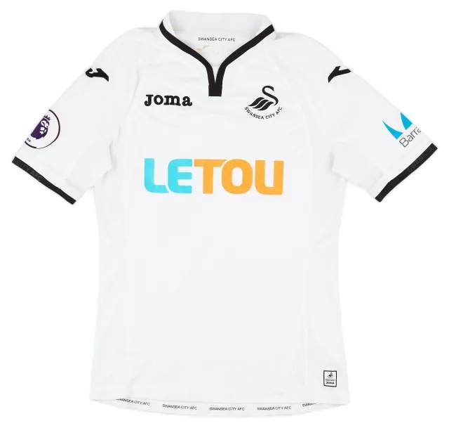 Joma 2017-18 Swansea Home Shirt - 8/10 - (M)