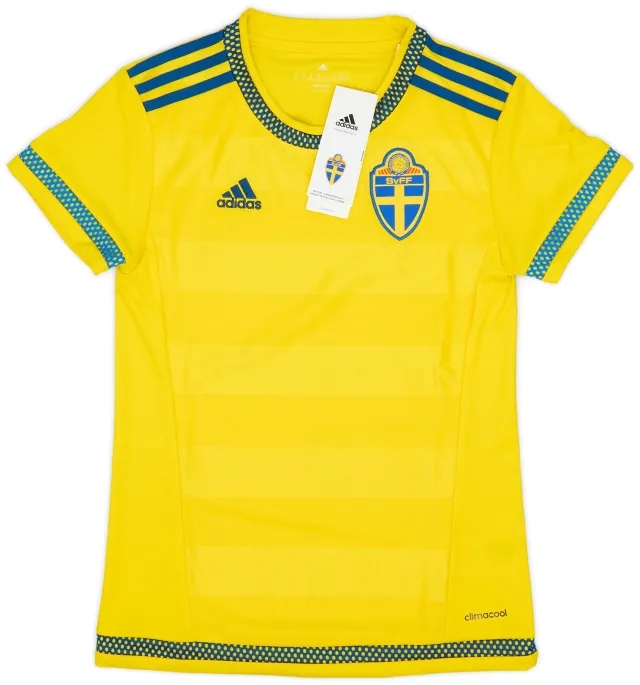 adidas 2015-17 Sweden Womens Home Shirt (XXS)