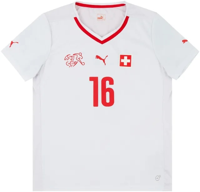 Puma 2014-15 Switzerland Womens Match Issue Away Shirt #16