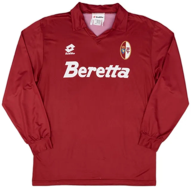 Lotto 1993-94 Torino Home L/S Shirt - 9/10 - (L)