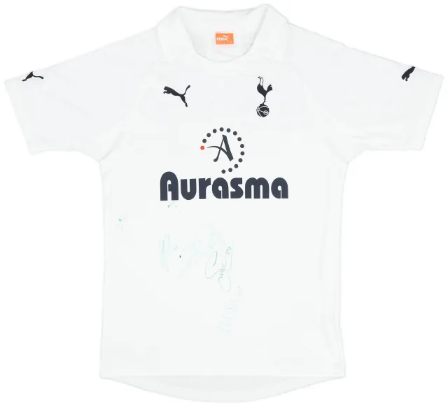 Puma 2011-12 Tottenham Signed Home Shirt - 8/10 - (S)