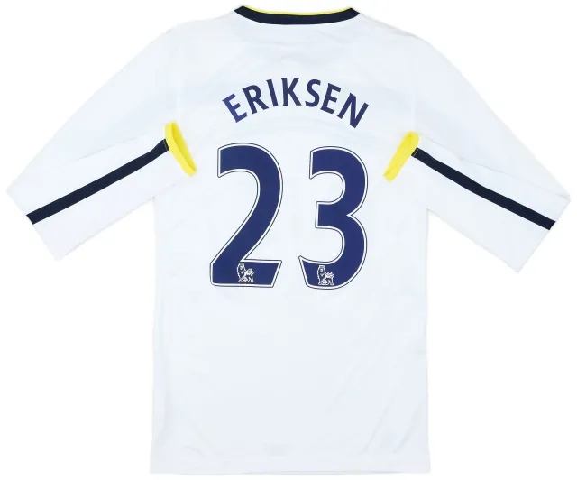 Under Armour 2014-15 Tottenham Home L/S Shirt Eriksen #23 - 8/10 - (S)
