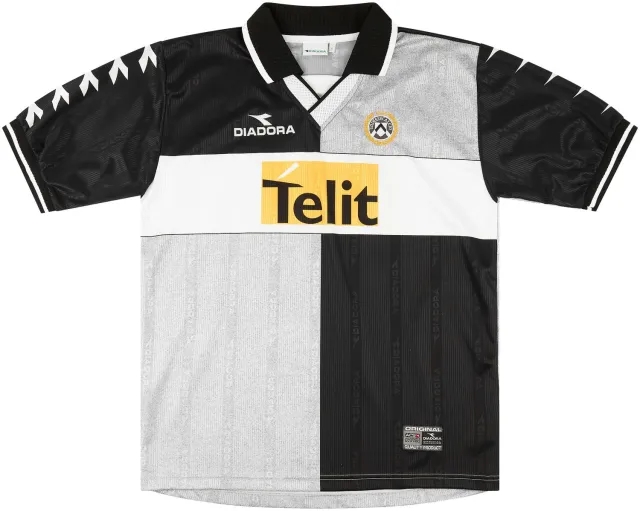 Diadora 2000-01 Udinese Match Issue Intertoto Cup Third Shirt Pinzi #14