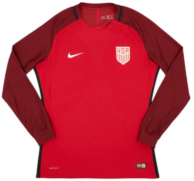 Nike 2017-18 USA Authentic Away L/S Shirt - 9/10 - (XL)