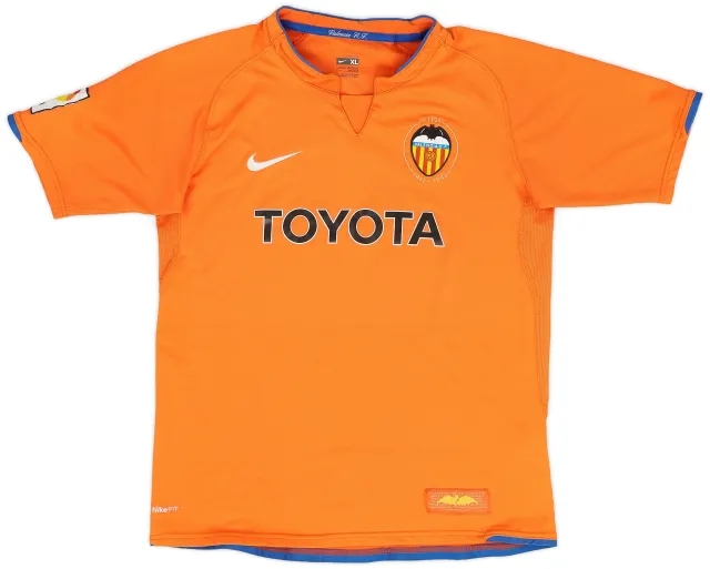 Nike 2007-08 Valencia Away Shirt - 9/10 - (XL.Boys)