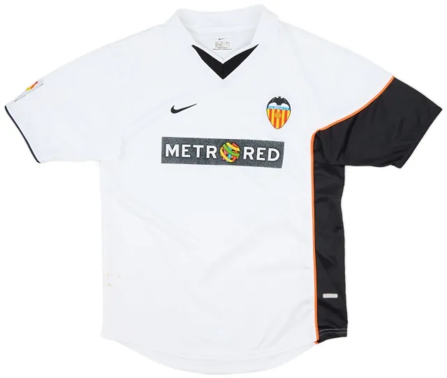 Nike 2001-02 Valencia Home Shirt - 6/10 - (XL.Boys)