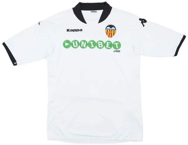 Kappa 2009-10 Valencia Home Shirt #20 - 5/10 - (XL)