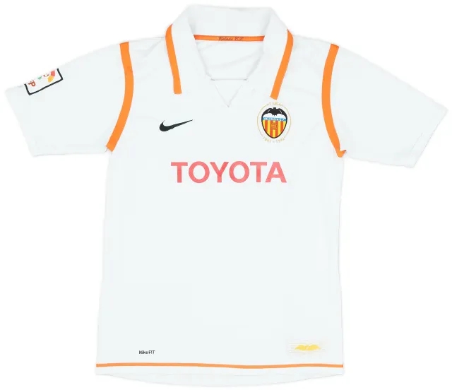 Nike 2007-08 Valencia Home Shirt - 8/10 - (XL.Boys)