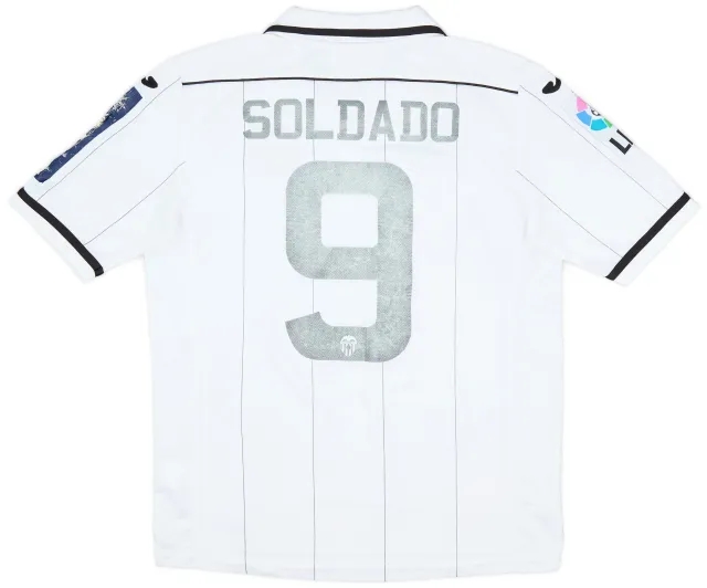 Joma 2012-13 Valencia Home Shirt Soldado #9 - 5/10 - (S)