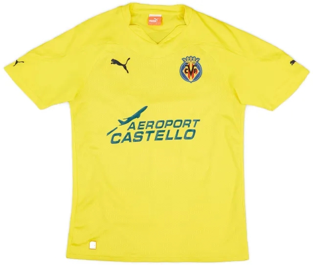 Puma 2010-11 Villarreal Home Shirt - 9/10 - (S)