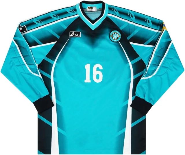 Asics 2003 Vissel Kobe Match Issue GK Shirt #16 (Iwamaru)