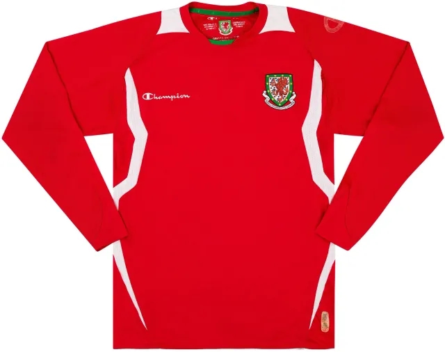 2008-10 Wales Home L/S Shirt - 6/10 - (S)