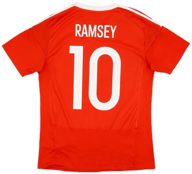 Umbro 2016-17 Wales Home Shirt Ramsey #10 - 6/10 - (S)