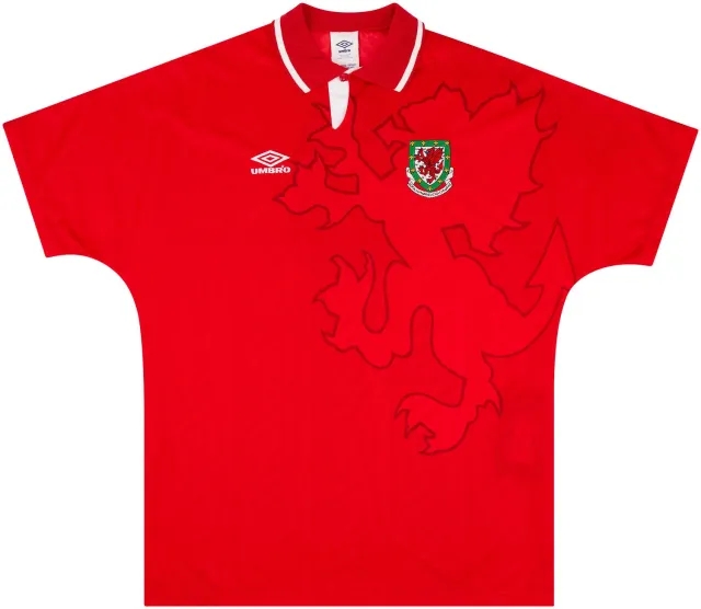 Umbro 1992 Wales Match Issue Home Shirt #3 (v Ireland)
