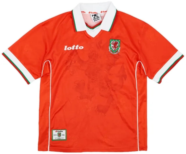 Lotto 1998-00 Wales Home Shirt - 7/10 - (S)