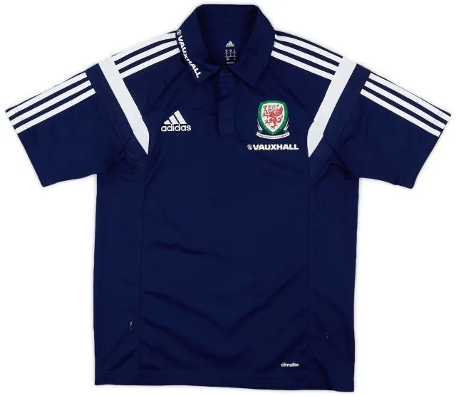 2013-14 Wales adidas Travel Polo - 7/10 - (M)