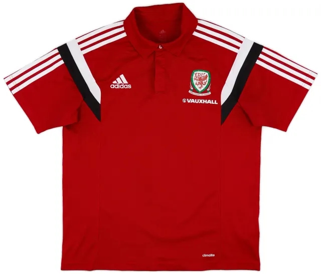 2014-15 Wales adidas Polo Shirt - 8/10 - (L)