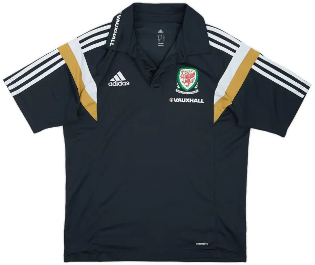 2014-15 Wales adidas Polo Shirt - 9/10 - (M)