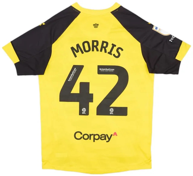Kelme 2023-24 Watford Match Issue Home Shirt Morris #42