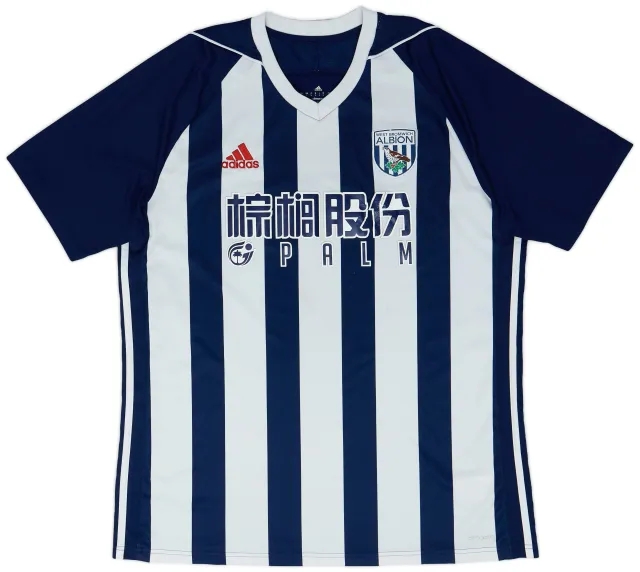 adidas 2017-18 West Brom Home Shirt - 6/10 - (L)