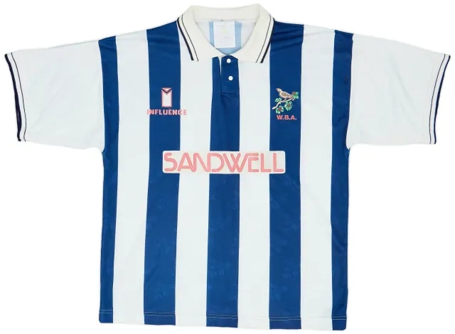 1991-92 West Brom Home Shirt - 8/10 - (L)
