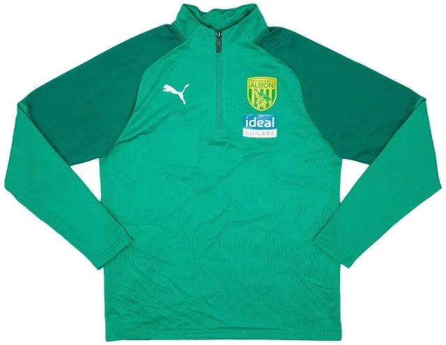 2018-19 West Brom Puma 1/4 Zip Drill Top - 9/10 - (M)