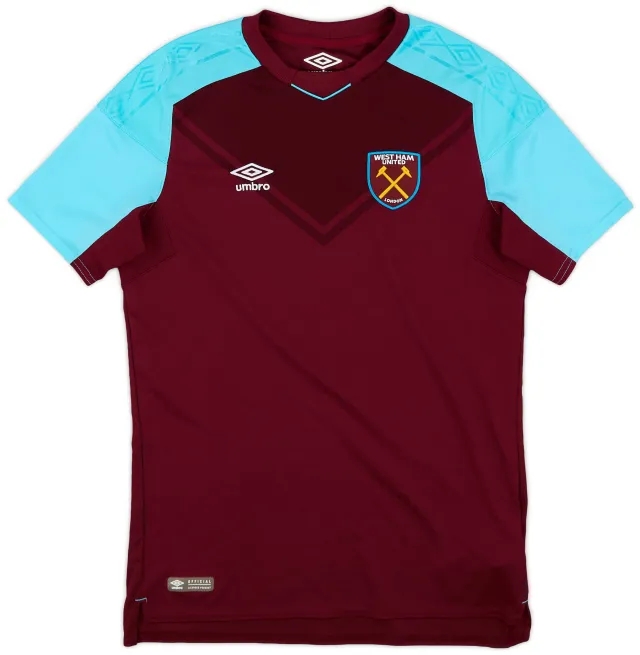 Umbro 2017-18 West Ham Home Shirt - 9/10 - (XL.Boys)