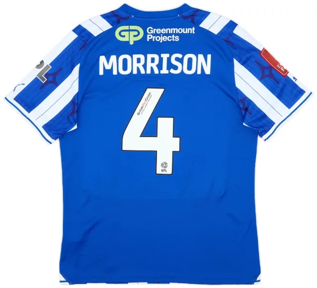 Puma 2023-24 Wigan FA Cup Match Issue Home Shirt Morrison #4
