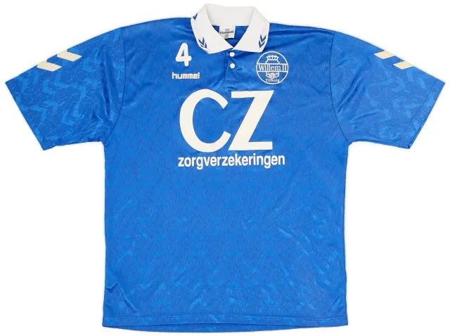 1994-96 Willem II Player Issue Hummel Training Shirt #4 - 8/10 - (XXL)