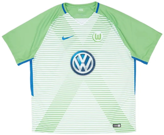 Nike 2017-18 Wolfsburg Home Shirt - 8/10 - (XXL)