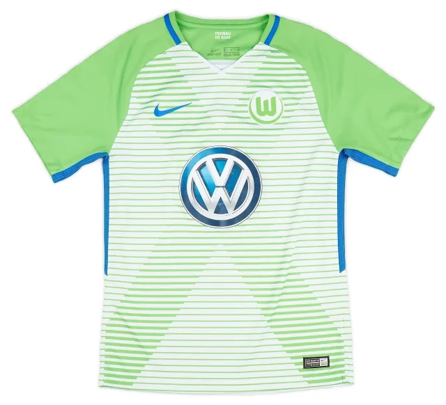 Nike 2017-18 Wolfsburg Home Shirt - 7/10 - (S)