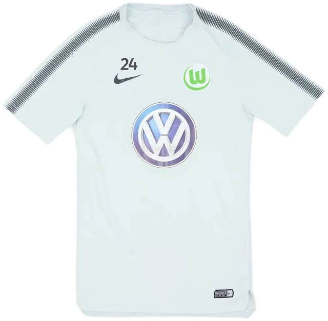 Nike 2017-18 Wolfsburg Player Issue Training Shirt #24 - 7/10 - (S)