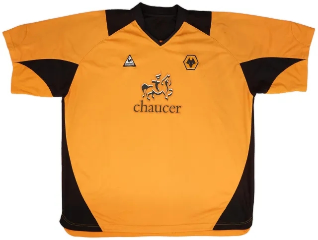 LeCoqSportif 2004-06 Wolves Home Shirt - 6/10 - (XXL)